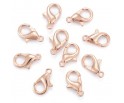 Karabińczyki Zapięcie 12x6mm Rose Gold 10szt