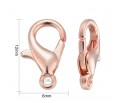 Karabińczyki Zapięcie 12x6mm Rose Gold 10szt