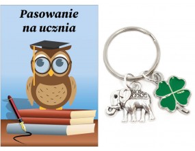 Brelok Breloczek Prezent Pasowanie Ślubowanie na Ucznia Szkoła Klasa Uczeń